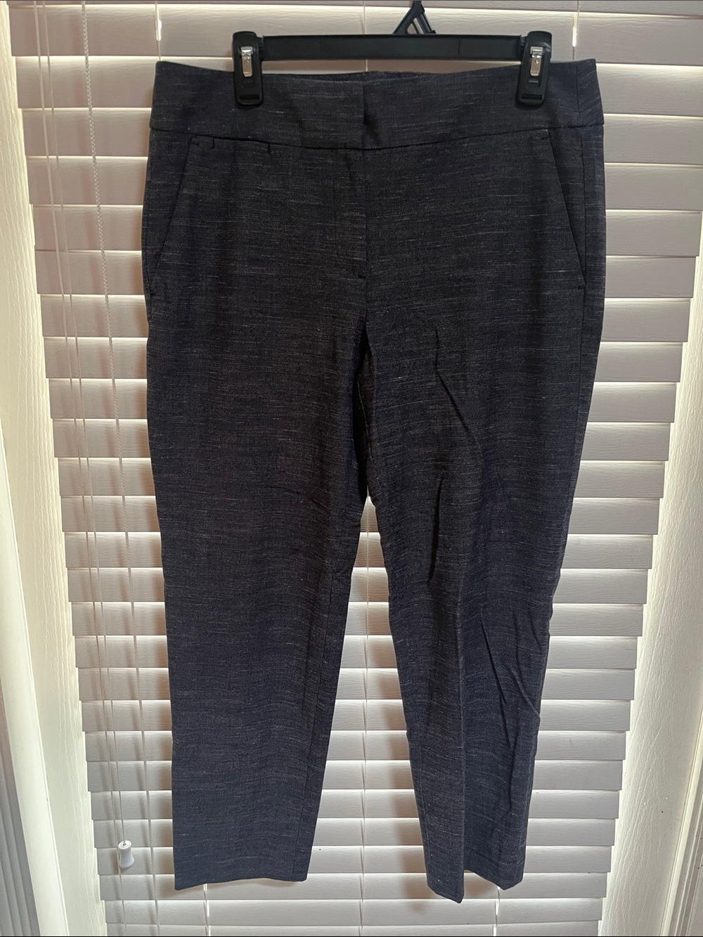 LOFT Slim Ankle Pull-On Pants in Charcoal
